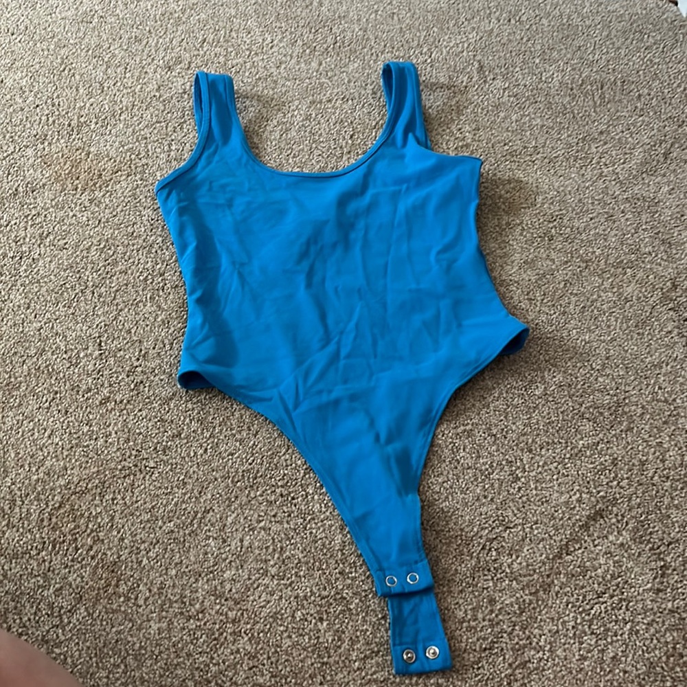 Super cute blue Thong body suit from forever 21